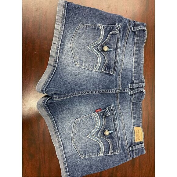 Levi’s Shorty Short Denim Shorts with Button Pockets Size 15 - Picture 2 of 7